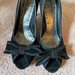 BCBGirls Black Peeptoe Heels